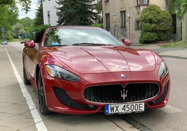 Maserati GranCabrio cena 299000 przebieg: 40700, rok produkcji 2015 z Warszawa małe 562
